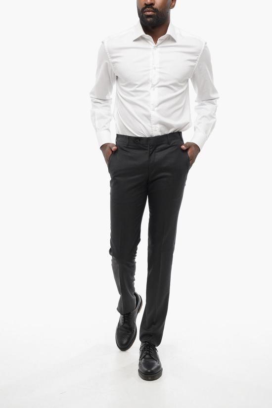  꼬르넬리아니 스트레이트 팬츠 825279 8818060 013 Gray - CORNELIANI