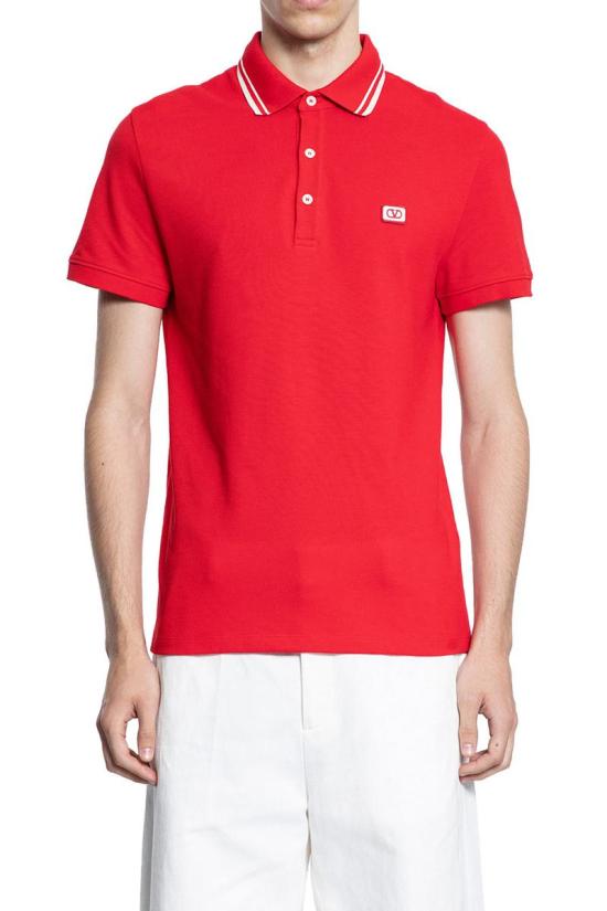25FW 발렌티노 가라바니 폴로 티셔츠 7V3MH01KAQK 157 RED