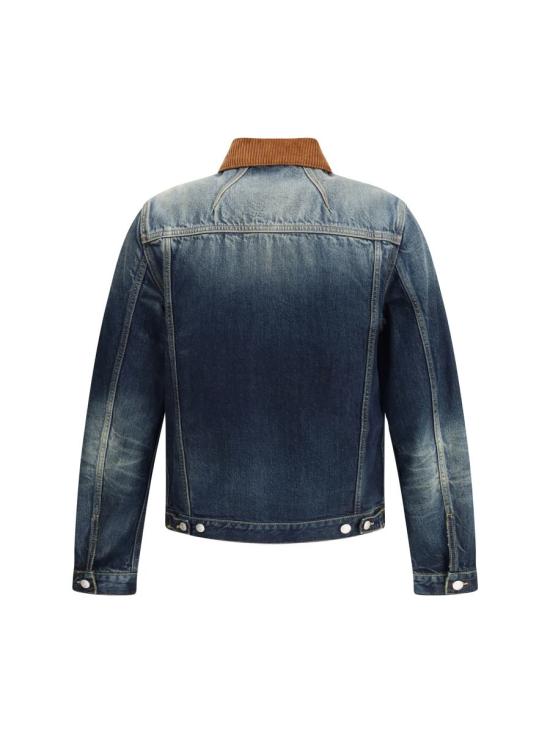 25FW 알렉산더 맥퀸 데님 트러커 자켓 데님 트러커  839093QYABR 4211 BLUE - ALEXANDER MCQUEEN