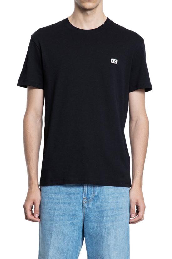 25FW 발렌티노 가라바니 반팔 티셔츠 7V3MG10VAQ8 0NO Black