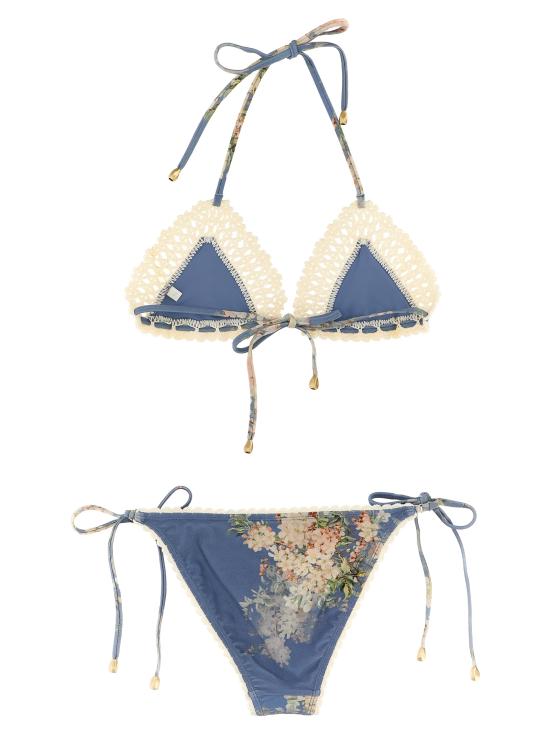 25FW 짐머만 비치웨어 4141WSS255TEBLBOFL Light Blue - ZIMMERMANN