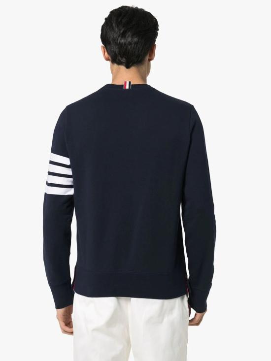 25FW 톰브라운 긴팔 티셔츠 MJT021H00535 461 NAVY - THOM BROWNE