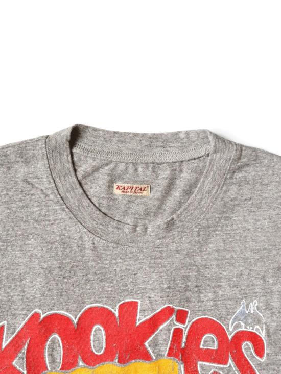  캐피탈 반팔 티셔츠 저지 크루 티셔츠(버스터 페키시 보위) 티셔츠 - KAPITAL