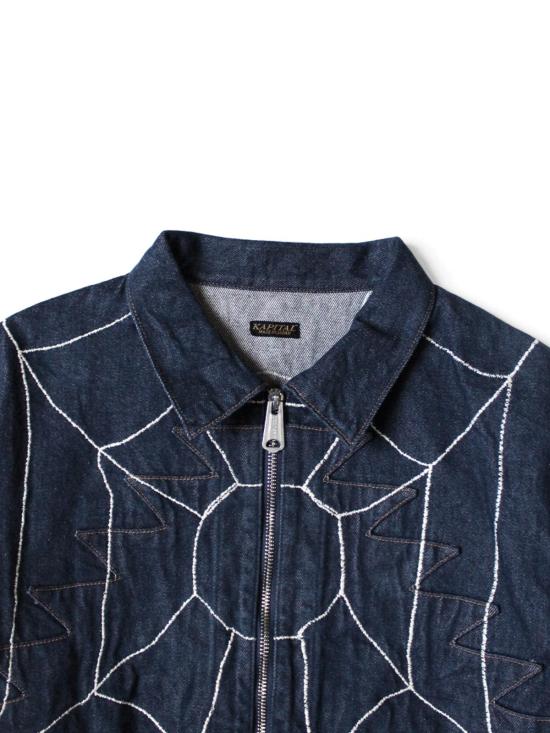  캐피탈 데님 자켓 13온스 데님 스탠다드 썬더버드 블루종 (카운트리 드림 캐치 리메이크) - KAPITAL