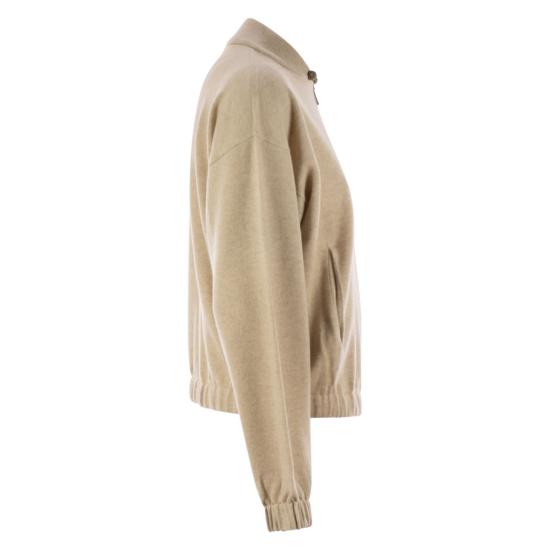 25FW 파비아나 필리피 플래티넘 봄버 재킷 MAD215F045 BEIGE - FABIANA FILIPPI