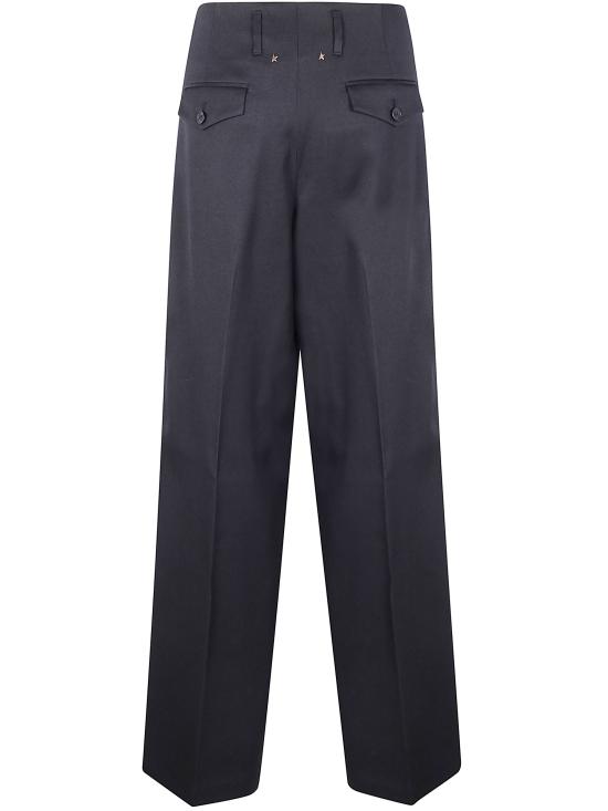 25FW 골든구스 스트레이트 팬츠 GWP01203 P001546 90100 097 90100 BLACK - GOLDEN GOOSE