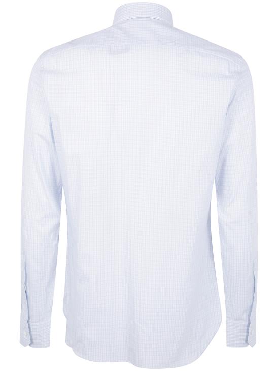 25FW 에르메네질도제냐 긴팔 셔츠 201602A2 9MS0MT 436 LIGHT BLUE WHITE - ERMENEGILDO ZEGNA