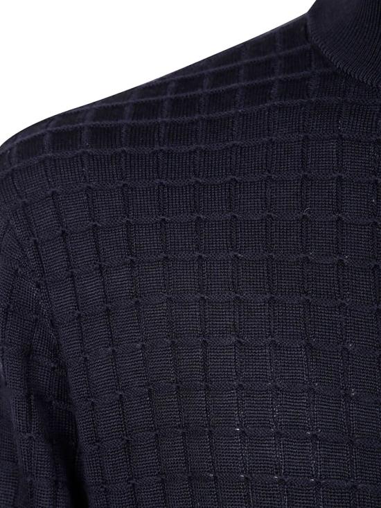 25FW 엠포리오 아르마니 집업 니트 EM003503 AF14113 UB109 DARK NAVY - EMPORIO ARMANI