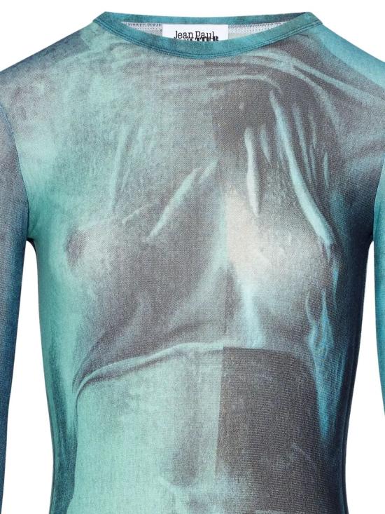 25FW 장 폴 고티에 긴팔 티셔츠 25 03 W TO310 M004P 5557 INDIGO VINTAGE BLUE - JEAN PAUL GAULTIER