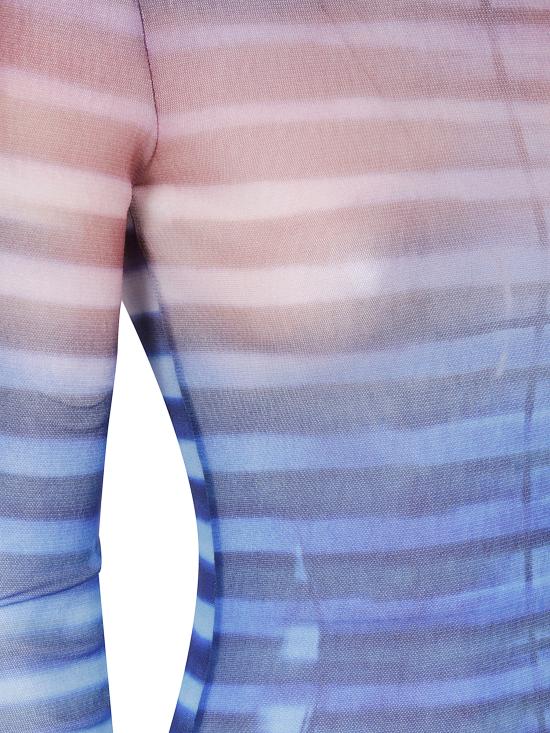 25FW 장 폴 고티에 롱 원피스 25 03 W DR030 M005P 565034 LIGHT BLUE BLUE PEACH - JEAN PAUL GAULTIER