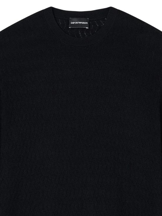 25FW 엠포리오 아르마니 스웨터 EM002196 AF13851 FC040 BLACK DIAMOND - EMPORIO ARMANI