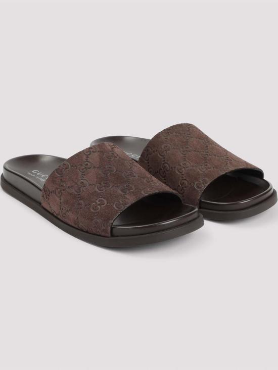 25FW 구찌 스웨이드 슬라이드 샌들 834941AADUO2140 - GUCCI