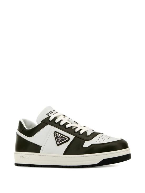 25FW 프라다 다운타운 레더 스니커즈 2EE364FD003 3LOI F008L BIANCO MILITARE - PRADA