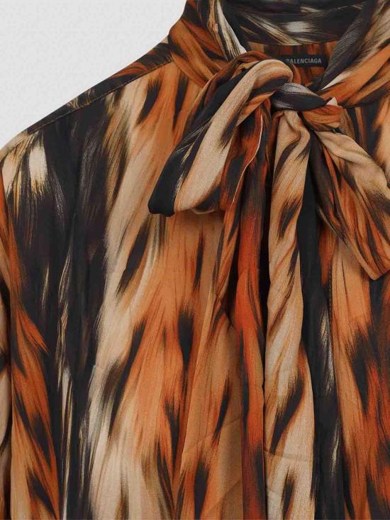 26SS 발렌시아가 미디 스커트 814346TRLD72135 Brown - BALENCIAGA