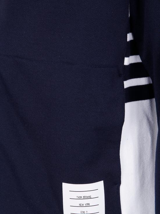 25FW 톰브라운 4바 저지 집업 후디 MJT517A 03037 415 NAVY - THOM BROWNE