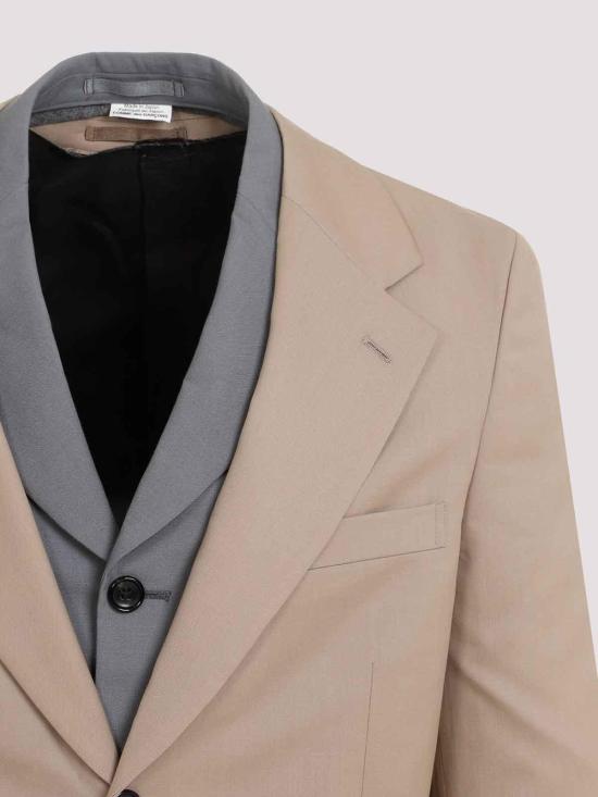  꼼데가르송 수트 자켓 PMJ009S24GRAY Beige - COMME DES GARCONS