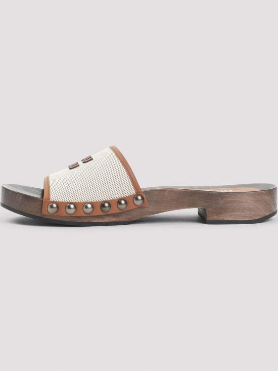  미우미우 뮬/슬리퍼 5Z445EF030Q1DF062F Beige - MIU MIU