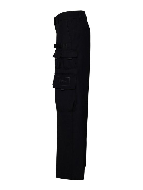  오프화이트 스트레이트 팬츠 OWCF017S24FAB0011010 Black - OFF WHITE
