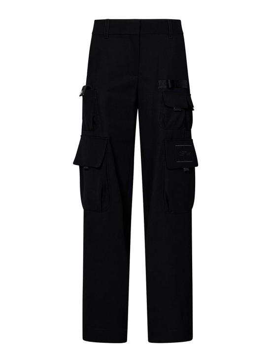  오프화이트 스트레이트 팬츠 OWCF017S24FAB0011010 Black
