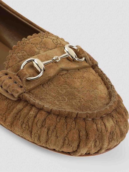 26SS 구찌 켄싱턴 발레 플랫 814895AAEEE2808 Brown - GUCCI