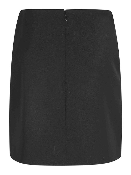 24FW 오프화이트 미디 스커트 OWCU009S24FAB0011000 Black - OFF WHITE