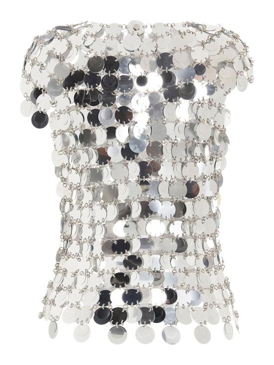 25FW 파코라반 민소매 티셔츠 19EITO010PS0133P040 Silver