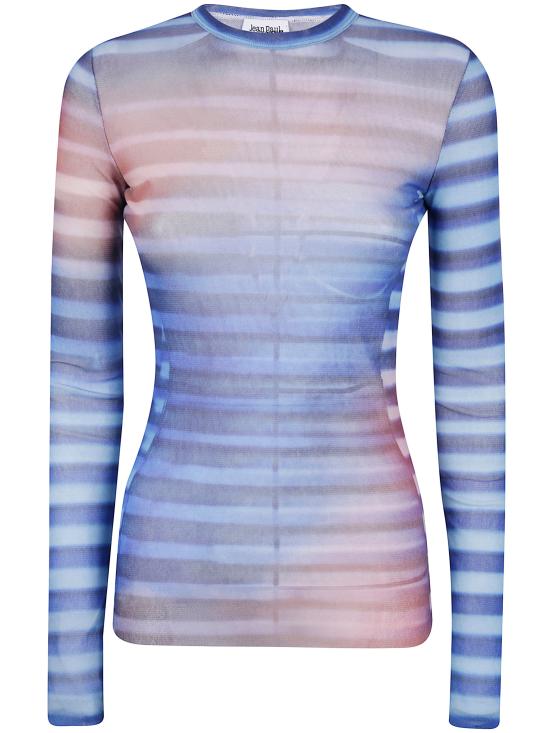 25FW 장 폴 고티에 긴팔 티셔츠 25 03 W TO336 M005P 565034 LIGHT BLUE BLUE PEACH