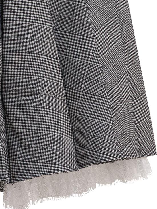 25FW 셀프 포트레이트 스커트 PF25104MSKBWBLACKANDWHITE GREY - SELF PORTRAIT