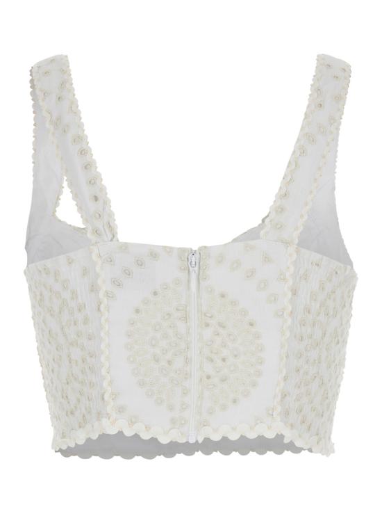 25SS 차로루이즈 민소매 티셔츠 254100IVORYNELUM White - CHARORUIZ