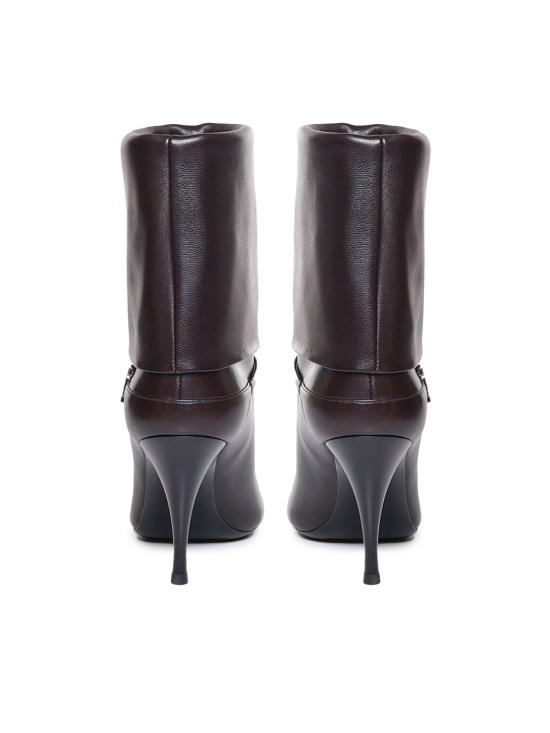 25FW 생로랑 니키 스무스 레더 부츠 801393 AADV22245 Brown - SAINT LAURENT