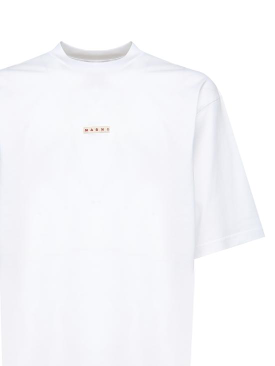 25FW 마르니 반팔 티셔츠 HUMU0223X6 UTCZ5700W01 White - MARNI