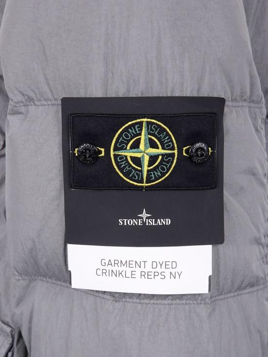 25FW 스톤 아일랜드 크링클랩스 와펜 패치  후드 다운 자켓  K2S154100011S0A23 V006B - STONE ISLAND