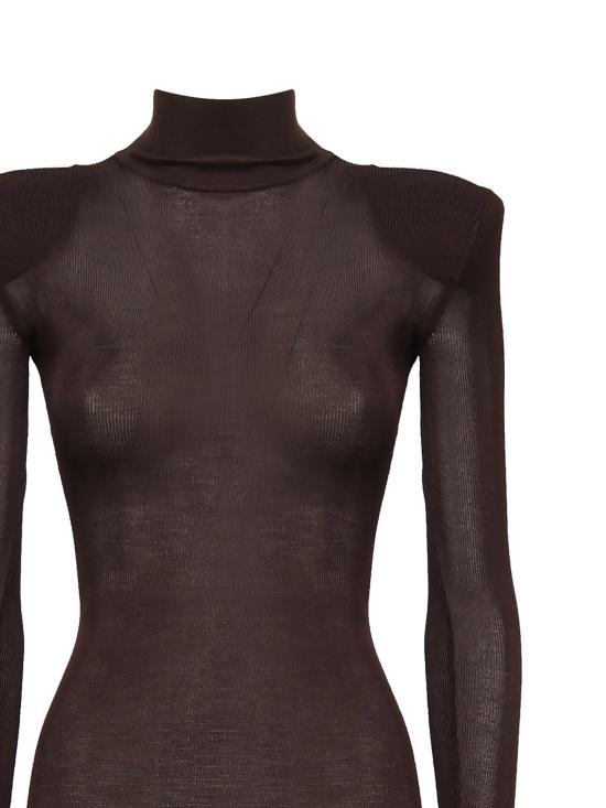 25FW 셀프 포트레이트 롱 원피스 SS25945X BR Brown - SELF PORTRAIT