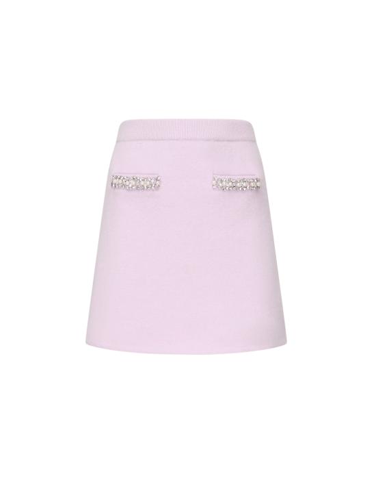 25FW 셀프 포트레이트 숏 스커트 PF25085SK L Purple