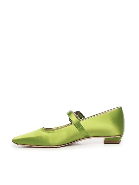 25FW 로저비비에 플랫 슈즈 RVW00743300RS0 V403 Green - ROGER VIVIER