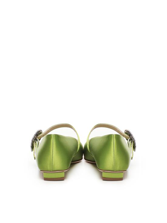25FW 로저비비에 플랫 슈즈 RVW00743300RS0 V403 Green - ROGER VIVIER