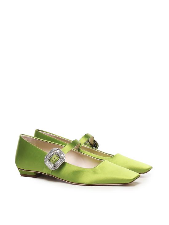 25FW 로저비비에 플랫 슈즈 RVW00743300RS0 V403 Green - ROGER VIVIER