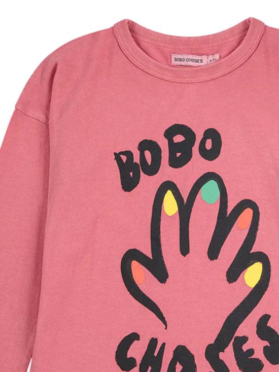 25FW [키즈] 보보쇼즈 티셔츠 B225AC007 661 PINK - BOBO CHOSES