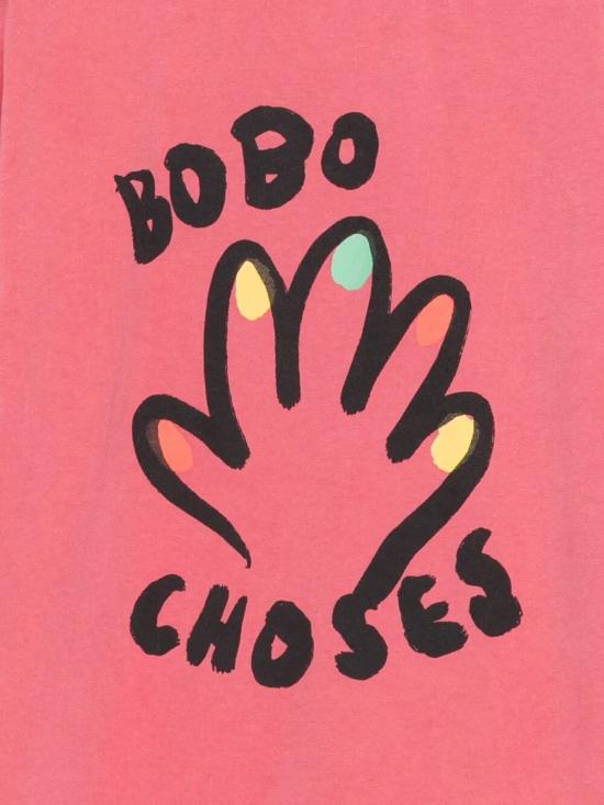 25FW [키즈] 보보쇼즈 티셔츠 B225AC007 661 PINK - BOBO CHOSES
