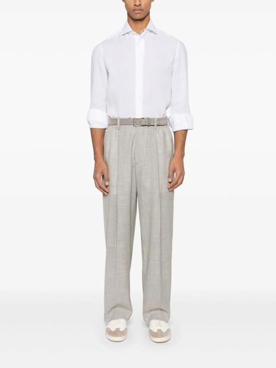 26SS 브루넬로 쿠치넬리 긴팔 셔츠 MM6840028C001 White - BRUNELLO CUCINELLI