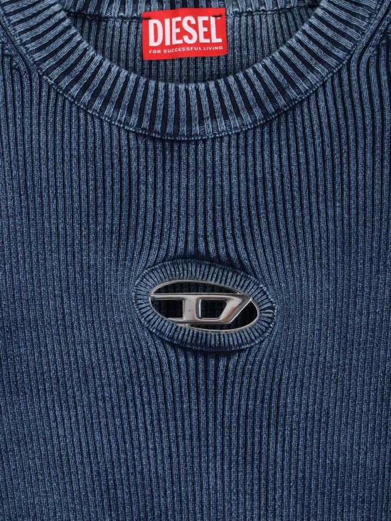 25FW 디젤 스웨터 A17512 0ANAH 8AT Blue - DIESEL
