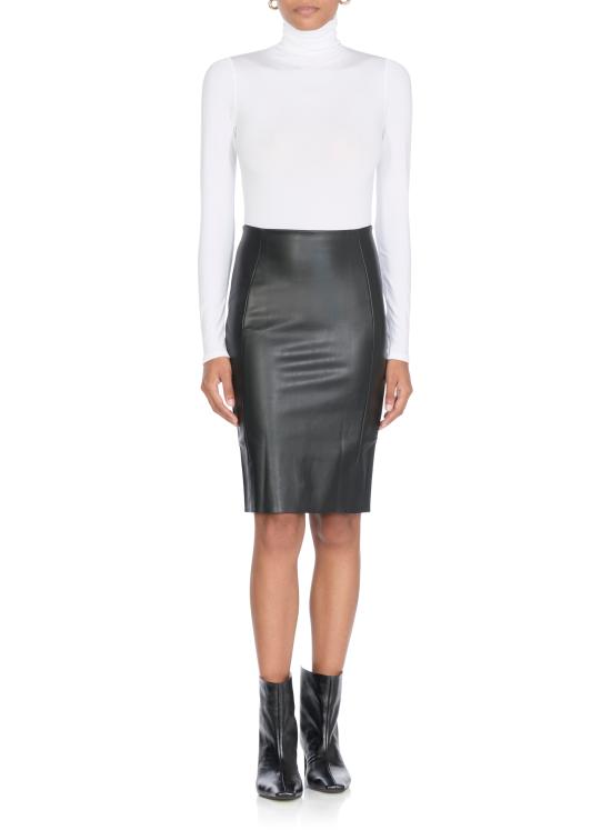 25FW 월포드 바디수트 티셔츠 75083 1001 White - WOLFORD