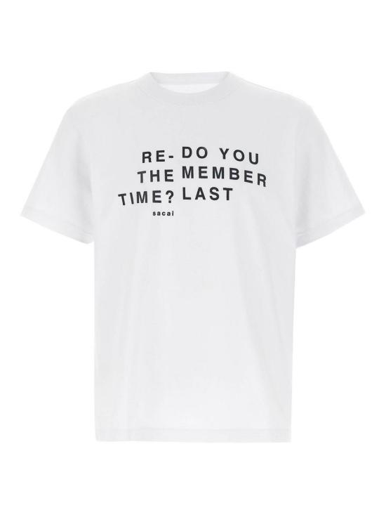  사카이 반팔 티셔츠 250977S101 White