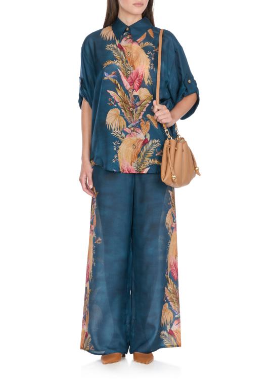 25FW 짐머만 셔츠 3573TSS253 DBPFL Blue - ZIMMERMANN