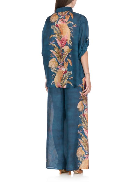 25FW 짐머만 셔츠 3573TSS253 DBPFL Blue - ZIMMERMANN