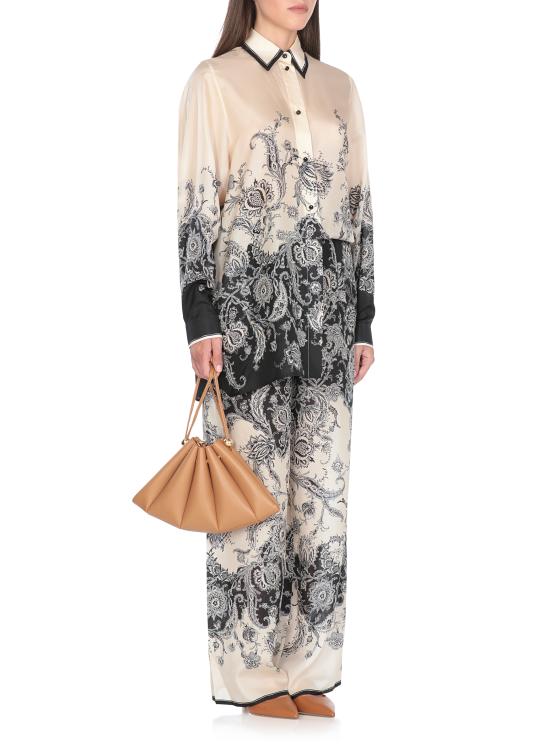 25FW 짐머만 스트레이트 팬츠 3254PSS251 CRMBLKFLO Ivory - ZIMMERMANN