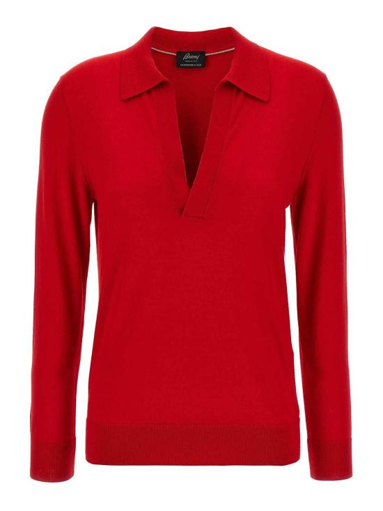  브리오니 긴팔 티셔츠 UMQE0LP1K826400 Red