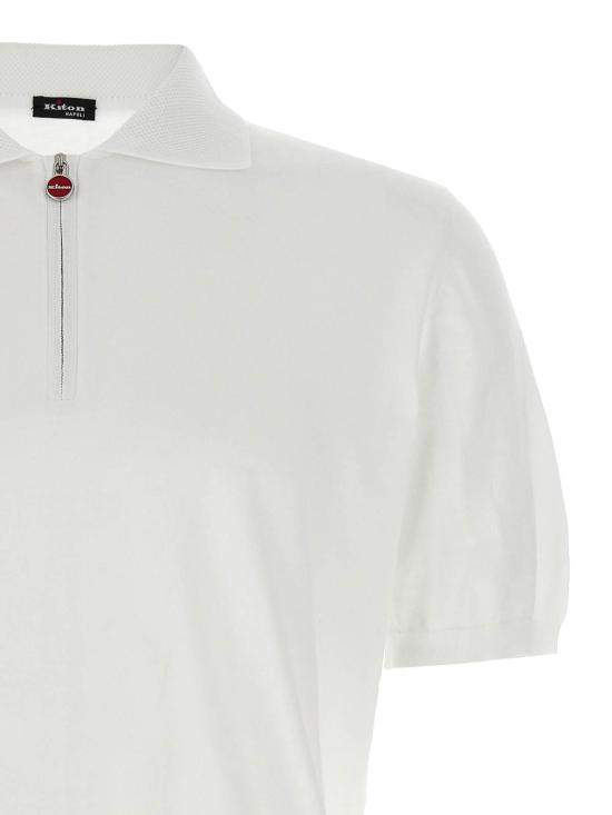 25SS 키톤 폴로 티셔츠 UMK133140C008 White - KITON