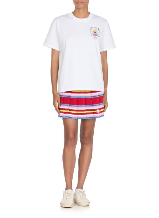 25FW 카사블랑카 반팔 티셔츠 WPF25JTS04603 WHITE White - CASABLANCA