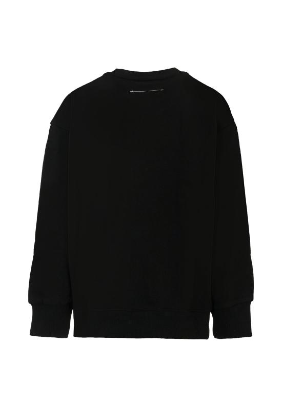 25FW [키즈] MM6 메종마르지엘라 니트/스웻셔츠 M60896 MM02X M6900 BLACK - MM6 MAISON MARGIELA